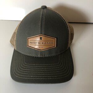 Adventure North Protect The Wild Places Trucker Hat Mesh Back Snap Closure Cap